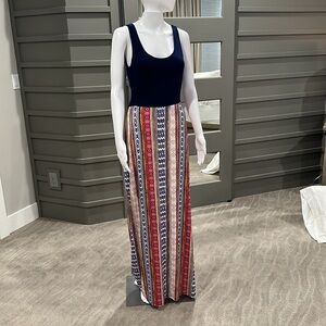 Gilli Maxi Dress Size Large Tribal Design